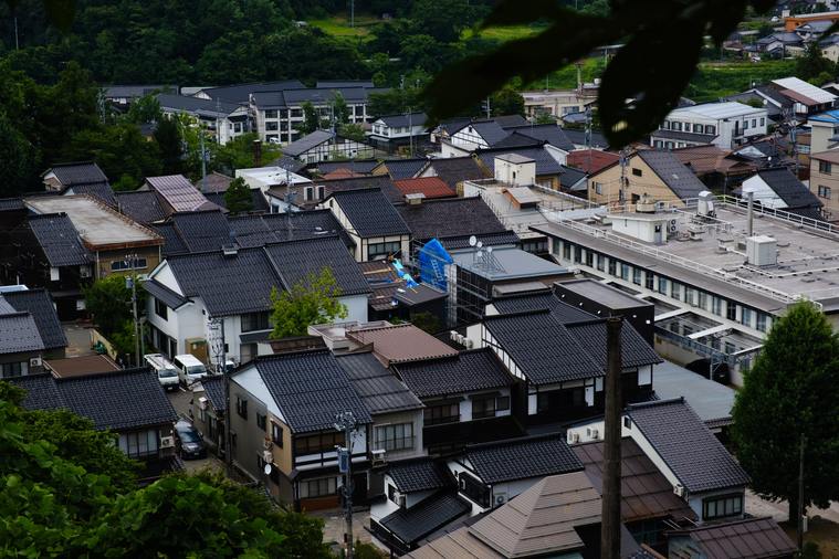 Houses on the hillside